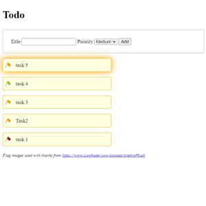 todo list js project