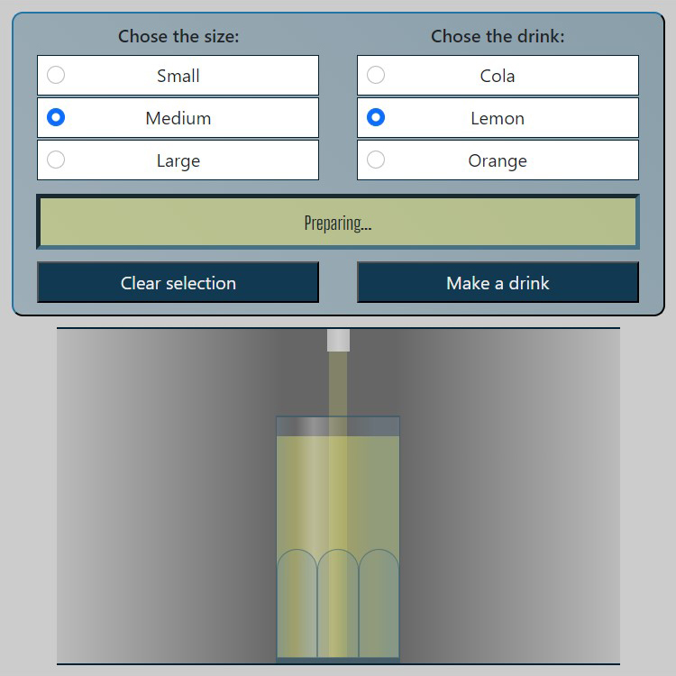 drink machine js project